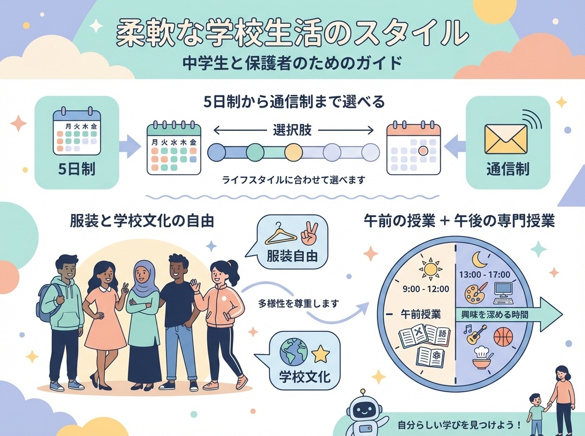 週1日・週2日通学も可能
自由時間が多く専門分野に集中できる環境を視覚化