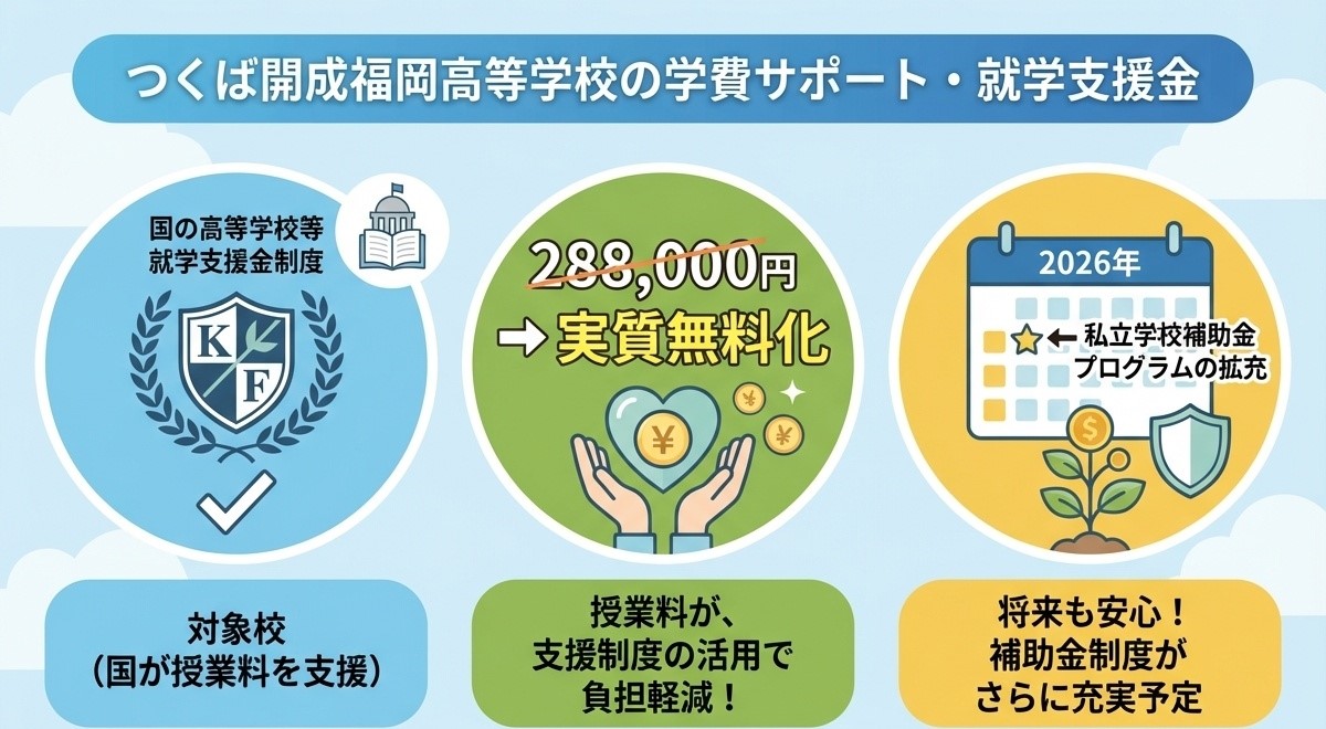 就学支援金対象校、授業料実質無料、2026年度無償化拡大