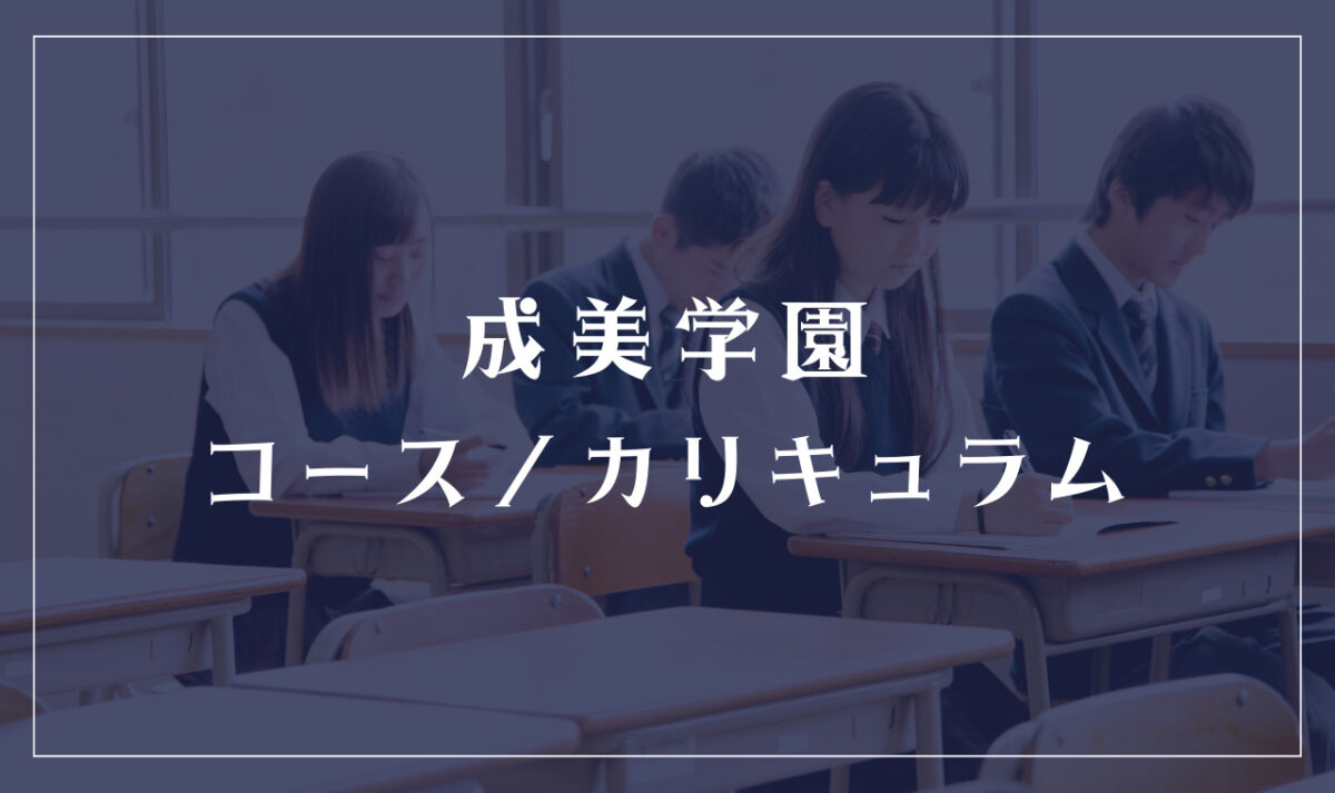 成美学園の通学コース・カリキュラム解説